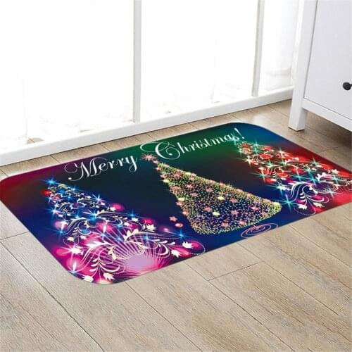 2020 New Christmas Carpet Interior Living Room Kitchen Bathroom Non-slip Absorbent Carpet Christmas Decoration Supplies Carpet