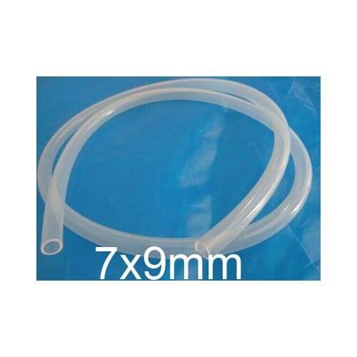 7mm ID 9mm OD 7x9 Transparent Food Grade Medical Use FDA Silicone Rubber Flexible Tube / Hose silicon tubing