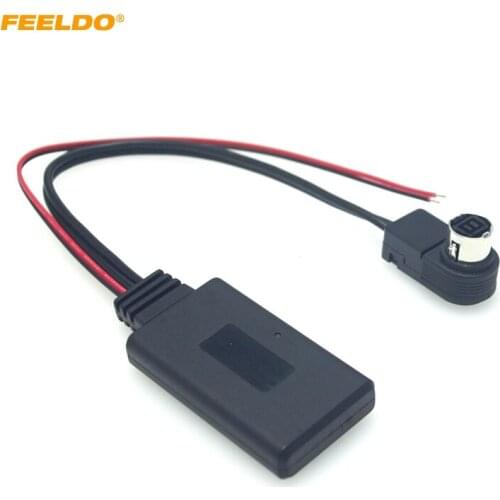 FEELDO 1PC Car Audio Wireless Bluetooth Module Receiver Music AUX Adapter For Alpine 121B 9857 9886 117 Radio Aux Cable #CT6191