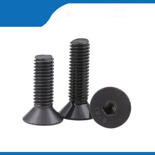 Free shipping 100pcs DIN7991 M4 x 16 Grade 10.9 Alloy Steel Screw Hexagon Hex Socket Countersunk Head Cap Screws machine screw