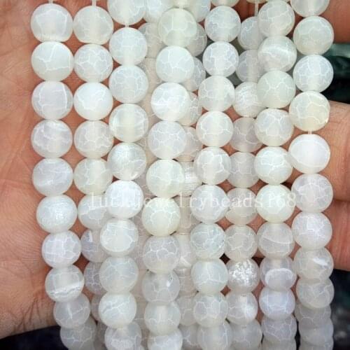 Free shipping Fashion Jewelry 8mm Beautiful Frost Dragon Veins Carnelian Ball Loose Beads FG6838