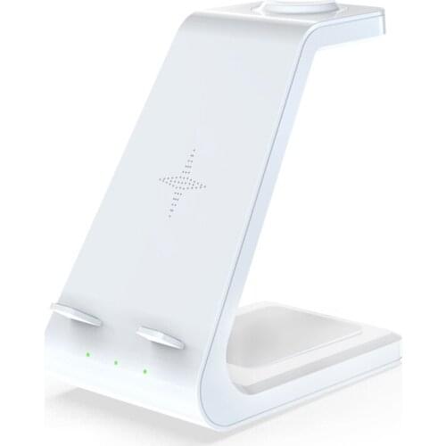 3 In 1 Wireless Charger Station , Wireless Fast Charging Stand for IWatch Pro for iPhone 12 11 XS XR X 8