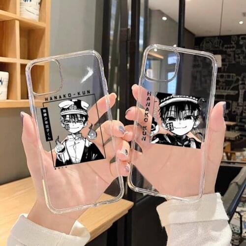 Toilet bound Hanako kun Anime Phone Case For iphone 12 11 8 7 6s 6 5 5s 5c se plus mini x xs xr pro max Transparent soft