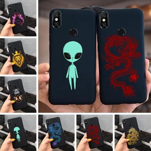 For Xiaomi Redmi Note 6 Pro Case Soft Silicone Luxury Black Phone Cases For Xiaomi Redmi Note 6 Note6 Pro 6Pro Back Cover Bumper