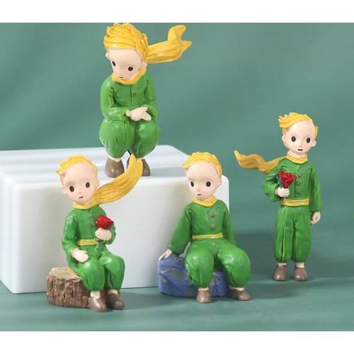 Home Decoration Miniature Model The Little Prince Figurines Table Decoration Crafts Birthday Gifts Resin Figure Ornament Artware