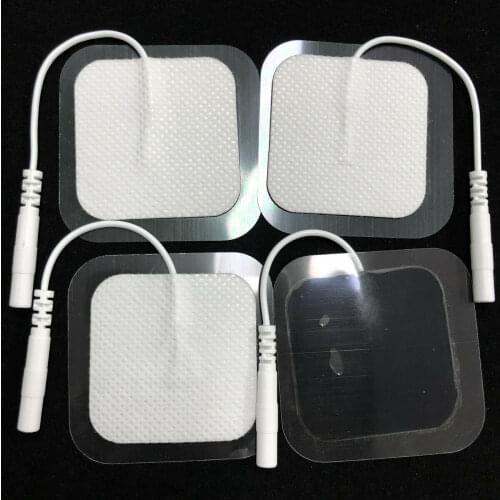 4Pcs/lot 4*4cm Electrode Pads For Acupuncture Physiotherapy Machine Nerve Muscle Stimulator Slimming Massager Patch