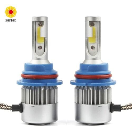 2PCS 72W 5202 Car Headlight Light H13 9008 H/L 9007 HB5 Hi Lo LED Headlamp Fog Driving Lamp Replacement Bulb DRL Light 6000K