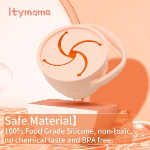 Snack Attack Snack Cup Collapsible Silicone Snack Container Toddler and Baby Snack Catcher Lid BPA Free Food grade silicone