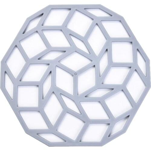 1PCS Trivet Mat Heat Insulating Non-slip Rubber Hollow Bowl Coaster Pot Holder Mat Drink Mat Placemat for Home kitchen