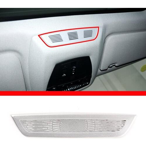 Car Roof Reading Lamp Rear Air Conditioner Vent Outlet Trim Cover Silver For BMW 7 Series F01 F02 F03 F04 Interior Accessories