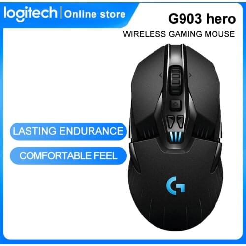 Logitech G903 Hero LIGHTSPEED Wireless Gaming Mouse Laptop Gamer Genuine Optical 12000DPI 2.4Ghz Mouse PC / Mac