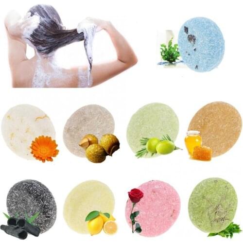 Natural Plant Essential Oil Shampoo Soap Bar Against Hair Loss Conditioning Solid Bar Shampoo Soap Handmade Hair Shampoo