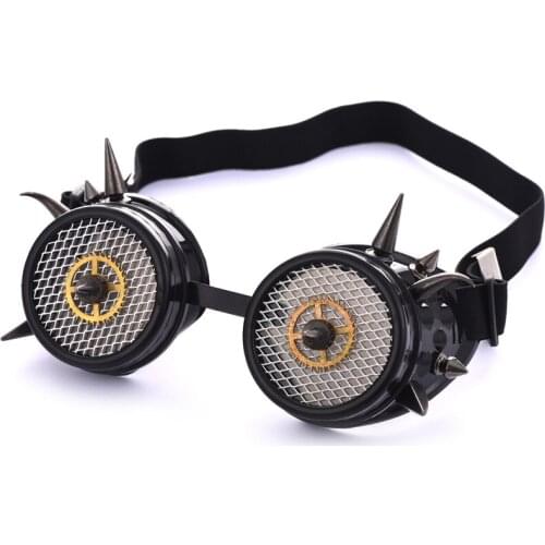 Steampunk Spikes Glasses Halloween Men Vintage Style Rivet Goggles Party Women Gothic Cosplay Costumes Eyewear