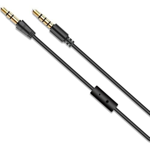 Oneodio 3.5mm Audio Cable For Studio Headphones With Microphone In-Line 1.2m cable With On/Off Button for PC Phone Android