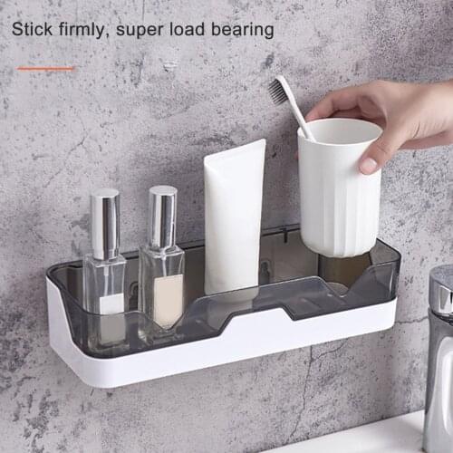 Toilet Bathroom Shelf Kitchen Storage Basket Cosmetic Shampoo Holder Shower Shelves Wall Mount Home Organizer Bath Accessories