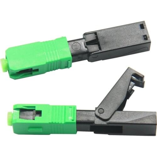 Factory Direct 100pieces/box Squar SC APC Fiber Fast Connector SC APC Single Fiber optic quick connector SC Connector Use FTTH