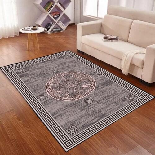 Chinese Style Modern Carpets For Living Room Coffee Table Floor Mat Anti-Slip Large Carpet Hallway Floor Bedroom Bedside Mat