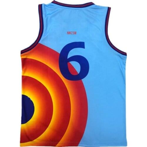 Movie Space Jam 2 Jersey James 2021 #6 Cosplay Tune Squad Shirt Vest Shorts Summer Trendy New Basketball Sports Suit