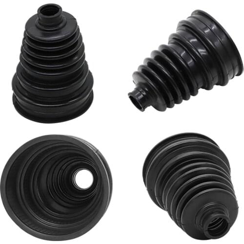 4Pcs Black Universal Silicone CV Constant-velocity Dust Cover Joint Boot Drive Shaft Universal Strong Elasticity Cars Tools