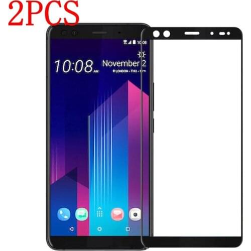2PCS Full Cover Tempered Glass For HTC U12 Screen Protector protective film For HTC U12 Plus glass