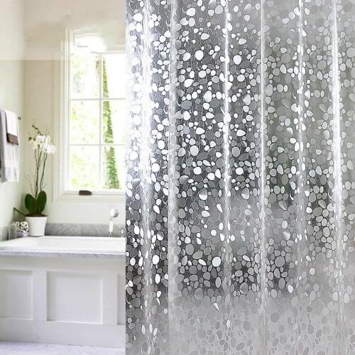 Waterproof Shower Curtain with 12 Hooks Mosaic Printed Bathroom Polyester Curtains High Quality Bath Bathing for Home Decoration