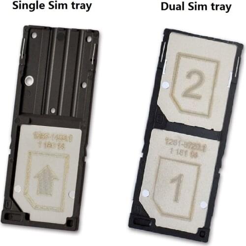 Single DUAL SIM Card Tray Holder Replace Part for Xperia C3 D2533