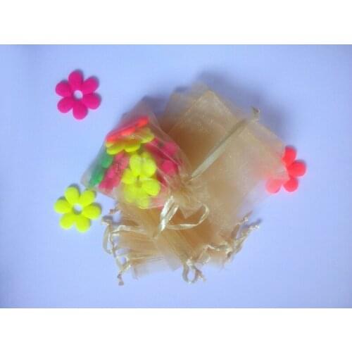 300pcs gold organza gift bags 15x20cm party bags for women event wed Drawstring bag Jewelry Display Bag Pouch diy accessories