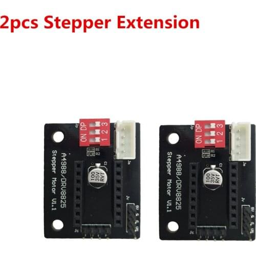 Stepper driver extender V1.1 A4988 DRV8825 extension stepper driver panel additional motor adapter stepper breakout board 2pcs
