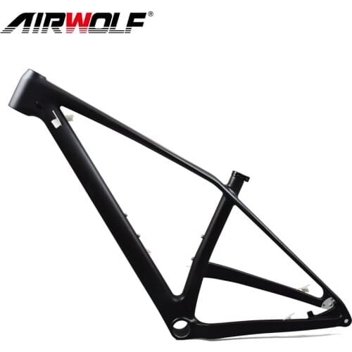 AIRWOLF Carbon Mtb Frame 27.5er Disc Brake Bottom Bracket PF30 Internal Cable Carbon Mountain Bike Frameset 15.5 17 18 20.5 Inch
