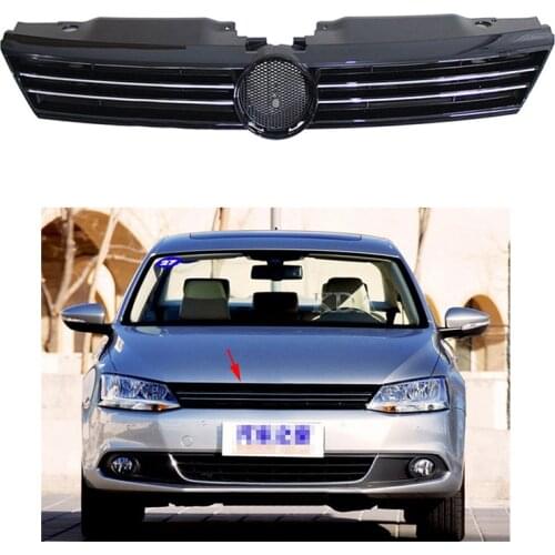 Auto Replacement Front Bumper Grille Racing Grill Cover For VW Jetta VI 2012 2013 2014 5C6853651A