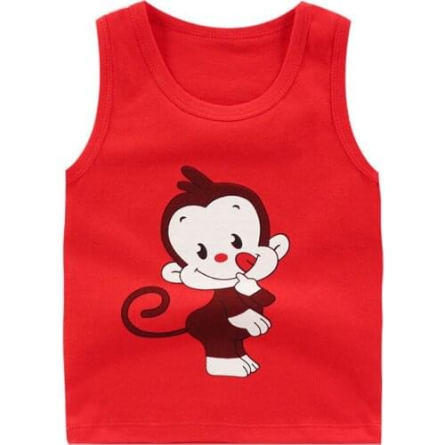 BOYS Childrenswear Camisole Vest Suit Baby Hurdles Cotton Sleeveless Childrens Inner Wear Kids' Waistcoat