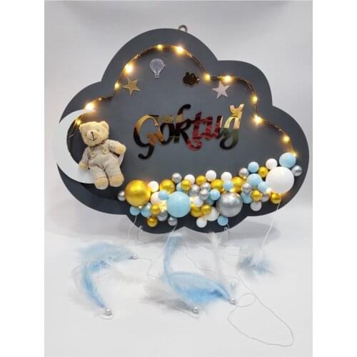 Baby Door Ornament personalized special design with hand made LED lamp