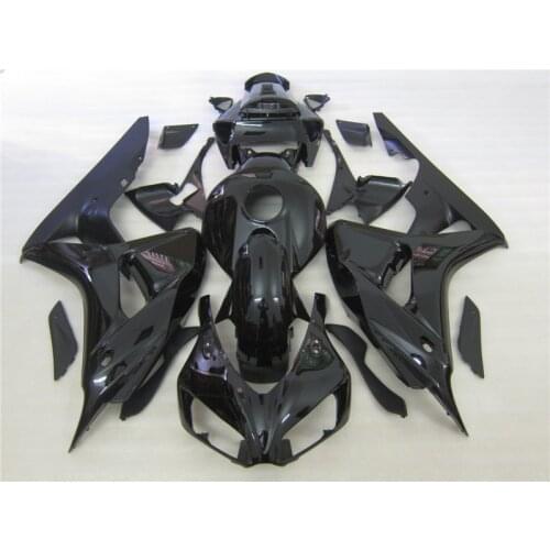 Injection molding fairing kit for Honda CBR1000RR 2006 2007 glossy black fairings set CBR1000RR 06 07 OT08