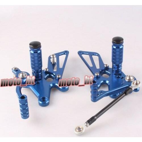 CNC Adjustment Rearset Rear Set Footpegs Footrest Foot Pegs Rest For Kawasaki Ninja 250R EX250J 2008 2009 2010 2011 2012