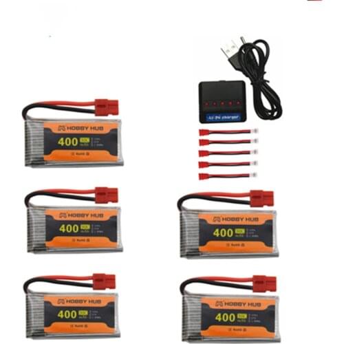 3.7V 400mah lipo Battery + charger For SYMA X15 X5A-1 X15W X15C RC Helicopter Spare Parts 752035 3.7v drone battery 1pcs to 6pcs