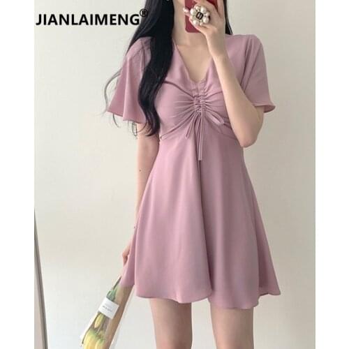 Chiffon Dress 2020 New Summer Waist Thin Sexy Ladies Skirt party dress dress women dresses woman party night omighty ddlg