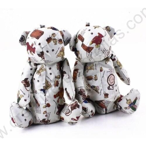 90cm hand open five fold aluminium anti-uv pongee black coating UPF>50+ little bears doll umbrella cartoon children toy parasol