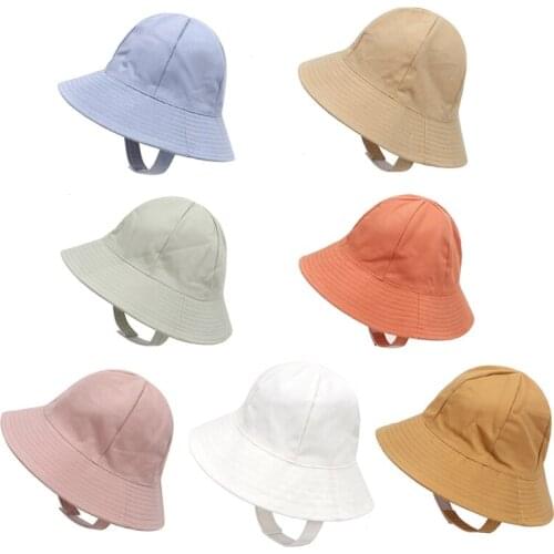 Baby Kids Children Fisherman Cap Wide Brim UV Protection Visor Outdoor Summer Sunhat Bucket Hat