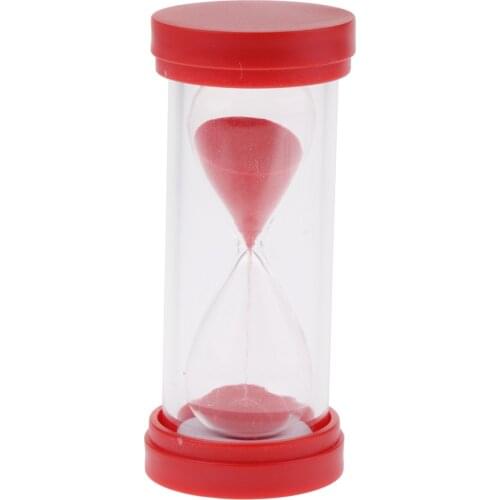 5 Minutes Plastic Sand Timer Sandglass Hourglass Kitchen Cooking Red