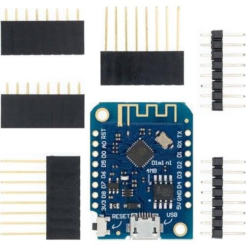 Wemos D1 Mini V3.0.0 WIFI Internet of Things Development Board Based ESP8266 CH340 CH340G 4MB For Arduino Nodemcu V2 MicroPython
