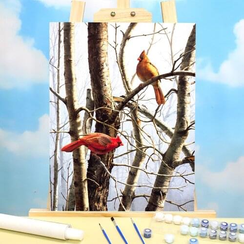 Animal Bird Coloring By Numbers Painting Kit Acrylic Paints 40*50 Picture By Numbers Photo Wall Paintings Crafts Wholesale