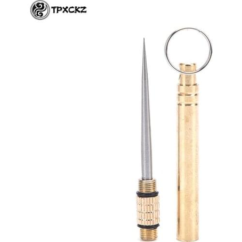 Outdoor EDC Titanium Toothpick Multi Tool Portable Mini Multitool Bottle Fruit Fork Needle Multifunctional Tool Camping Picnic