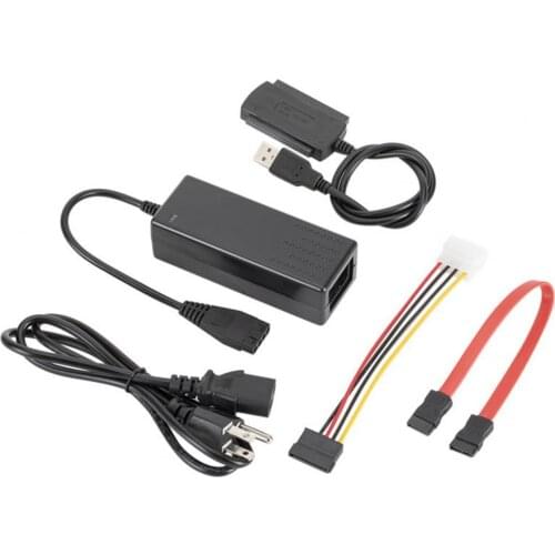 Universal 5Pc/Set Converter Cable Plug Play Stable USB 2.0 to SATA PATA IDE 2.5 3.5 Hard Disk Adapter Cable for Computers