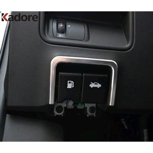 Interior Gas Oil Tank Switch Panel Cover Trim For Renault Koleos 2016 2017 2018 2019 2020 Stainless Steel Car Accessories