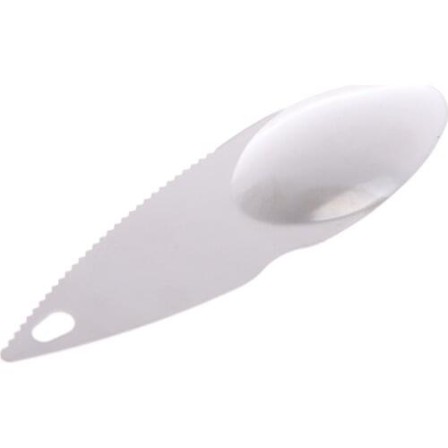 1PCS Stainless Steel Kiwi Blade Kiwifruit Cut Spoon Peeling Dig Spoon Serrated Blade For Shop Kitchen Home Outdoor