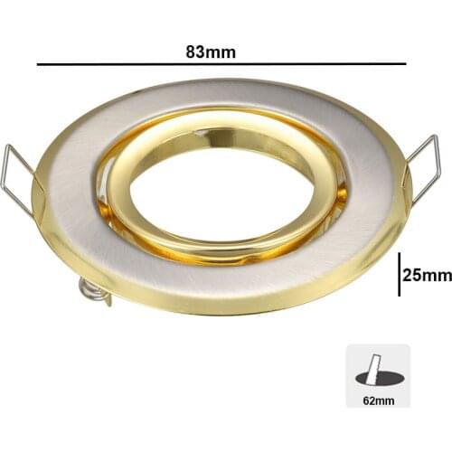 1PC Spot Led Encastrable Orientable lummen Blanc Neutre eq. 50W Gold Color Recessed Led Down Lighting Fixture