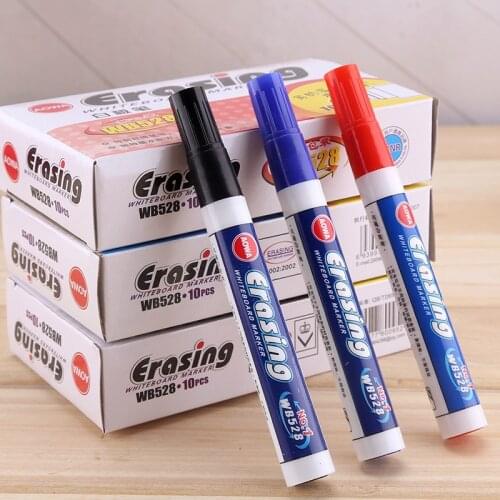 Whiteboard Pen Erasable Marker Security Non-Toxic Water-Based Marker Pen Color Office Stationery