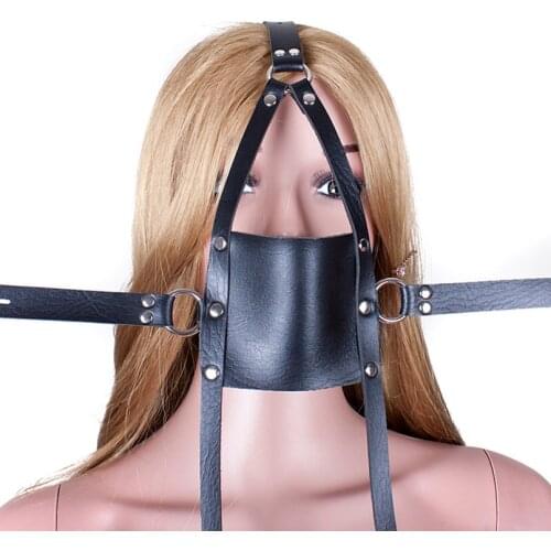 42mm Ball Gag Open Mouth Gag PU Leather Bondage Restraint Oral Gag Adult Games Exotic Slave BDSM Sex Toys for Couples Women