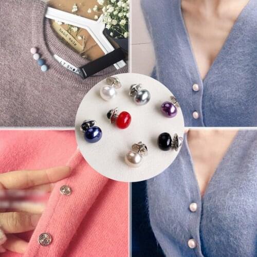 Hot Sale 1Pc Imitation Pearl Circle Brooch PU Button Women Zircon Fashion Brooches Colourful for women