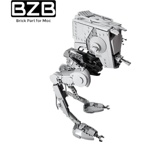 BZB MOC 14608 Interstellar Wars AT-ST Walker Building Block Model Decoration Parts Bricks Kids Brain Game DIY Toys Best Gifts